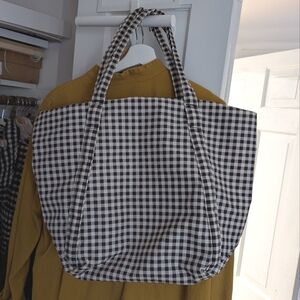 Baggu Cloud Bag B&W Gingham